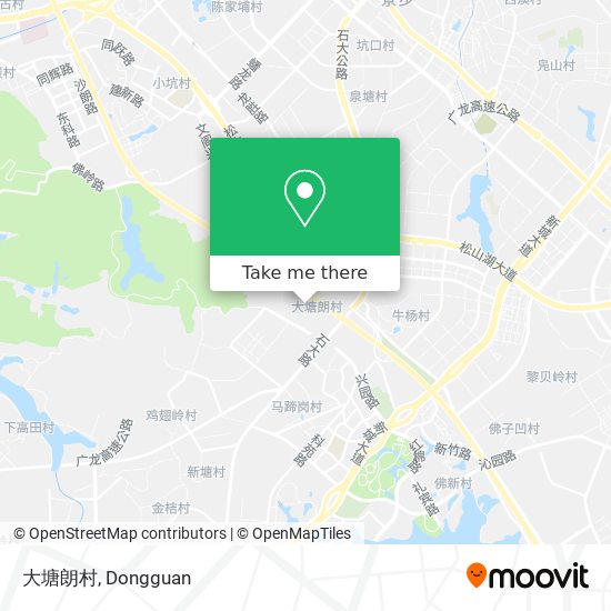 大塘朗村 map