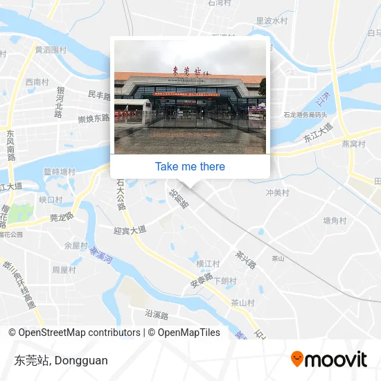 东莞站 map