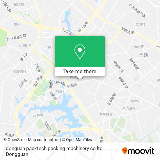 donguan packtech packing machinery  co ltd map