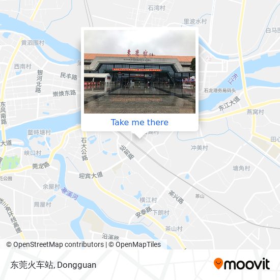 东莞火车站 map