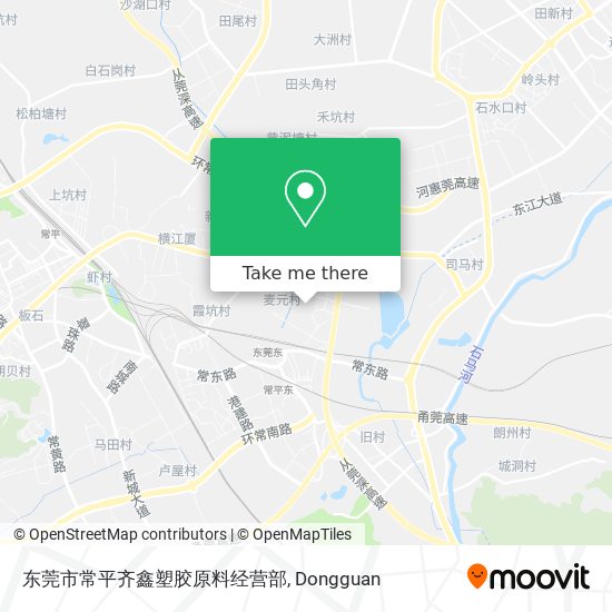 东莞市常平齐鑫塑胶原料经营部 map