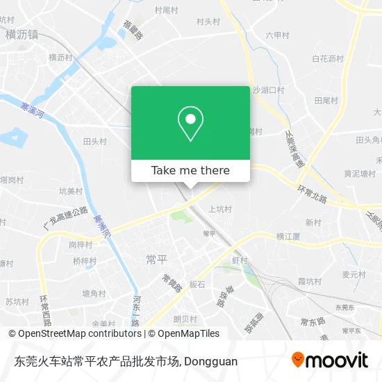 东莞火车站常平农产品批发市场 map
