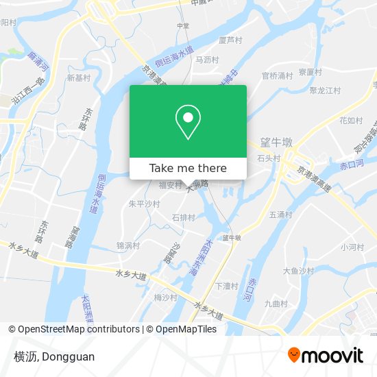 横沥 map