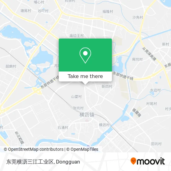 东莞横沥三江工业区 map