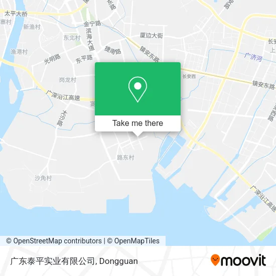 广东泰平实业有限公司 map