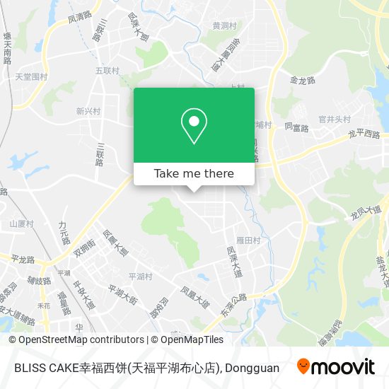 BLISS CAKE幸福西饼(天福平湖布心店) map