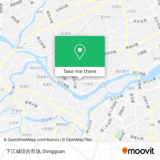 下江城综合市场 map