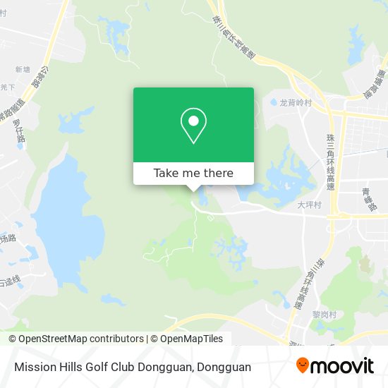 Mission Hills Golf Club Dongguan map