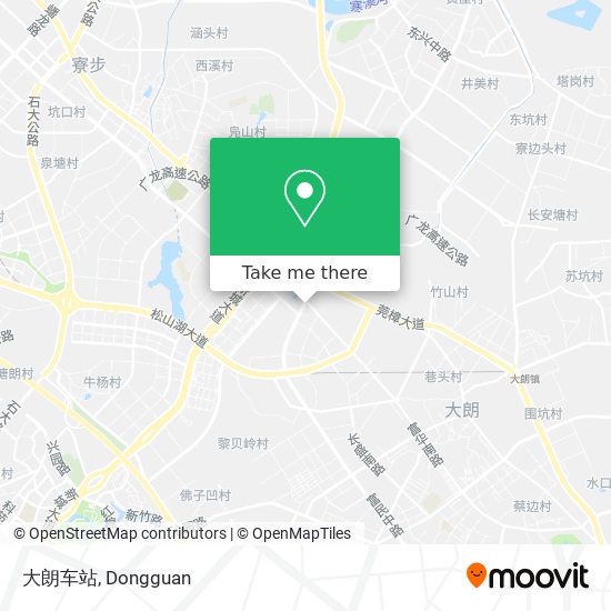 大朗车站 map