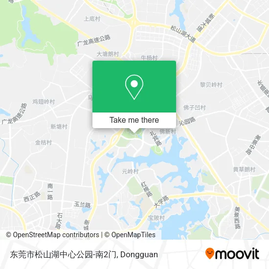 东莞市松山湖中心公园-南2门 map