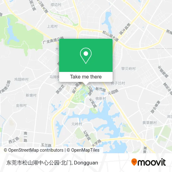 东莞市松山湖中心公园-北门 map
