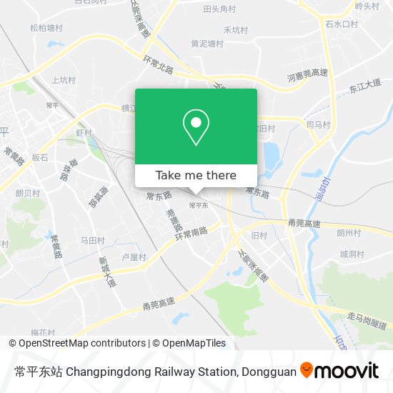 常平东站 Changpingdong Railway Station map