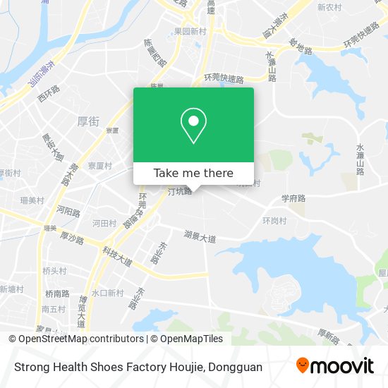 Strong Health Shoes Factory Houjie map