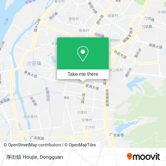厚街鎮 Houjie map