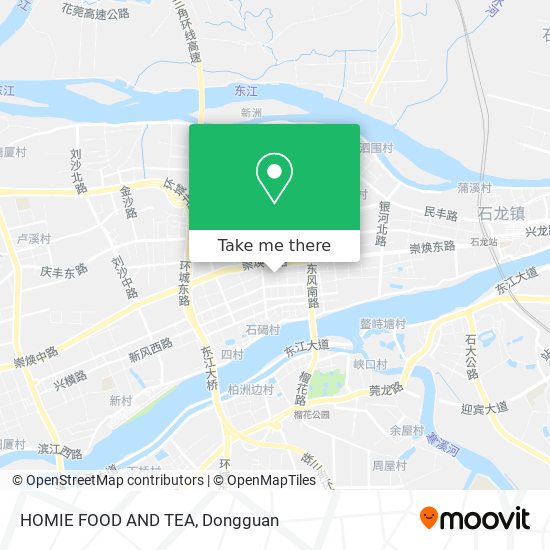 HOMIE FOOD AND TEA map