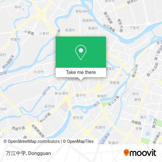 万江中学 map