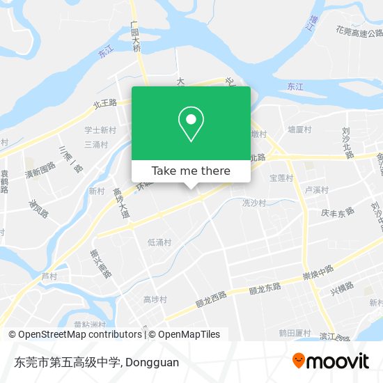 东莞市第五高级中学 map