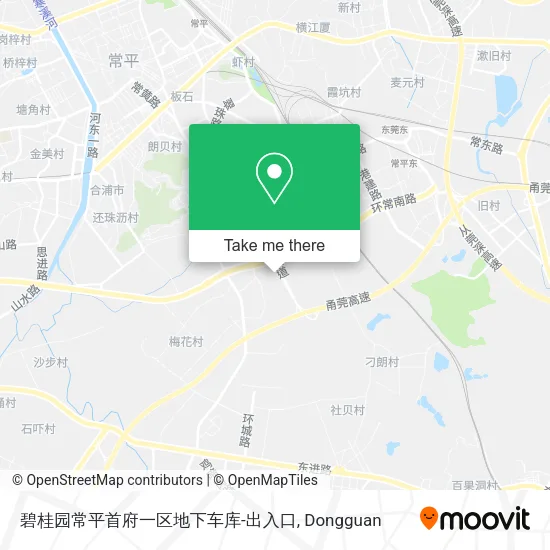 碧桂园常平首府一区地下车库-出入口 map