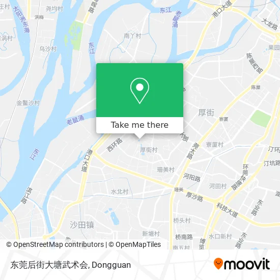 东莞后街大塘武术会 map