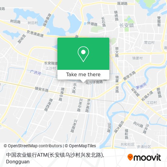 中国农业银行ATM(长安镇乌沙村兴发北路) map