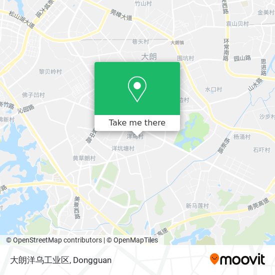 大朗洋乌工业区 map
