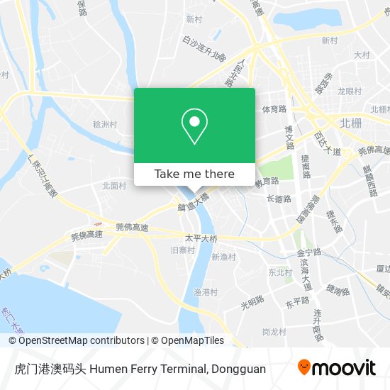 虎门港澳码头 Humen Ferry Terminal map