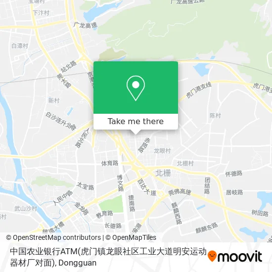 中国农业银行ATM(虎门镇龙眼社区工业大道明安运动器材厂对面) map