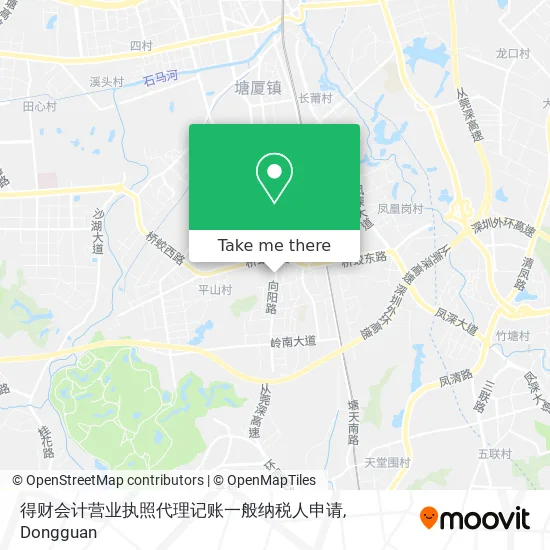 得财会计营业执照代理记账一般纳税人申请 map