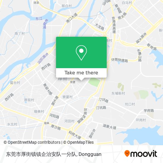 东莞市厚街镇镇企治安队一分队 map