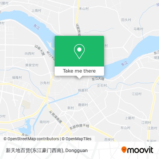 新天地百货(东江豪门西南) map