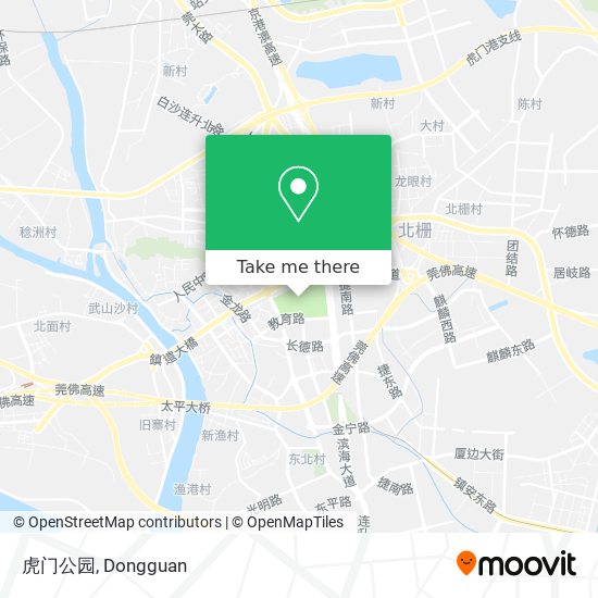 虎门公园 map