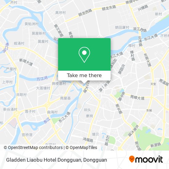 Gladden Liaobu Hotel Dongguan map