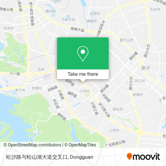 松沙路与松山湖大道交叉口 map