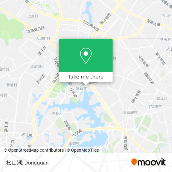 松山湖 map