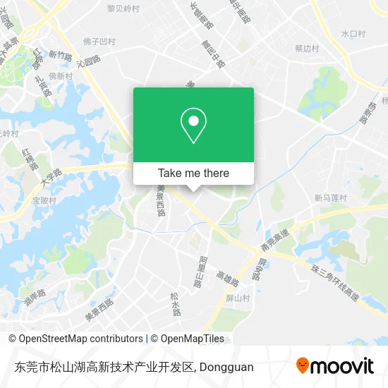东莞市松山湖高新技术产业开发区 map