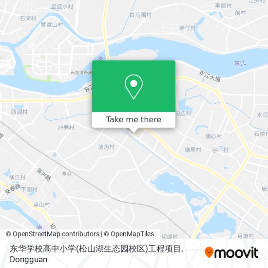 东华学校高中小学(松山湖生态园校区)工程项目 map