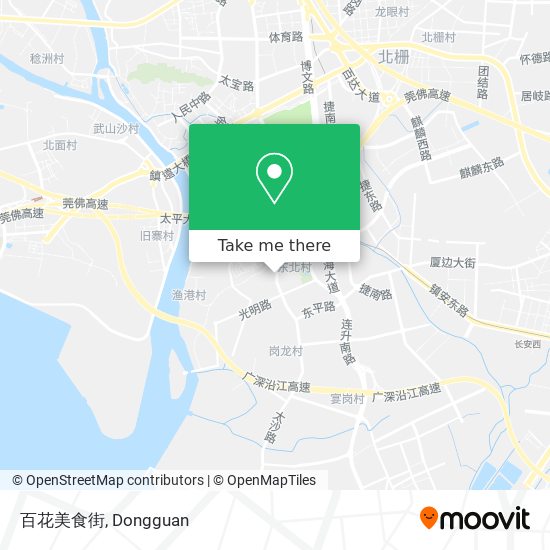 百花美食街 map
