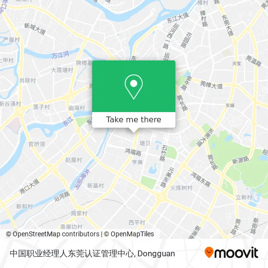中国职业经理人东莞认证管理中心 map