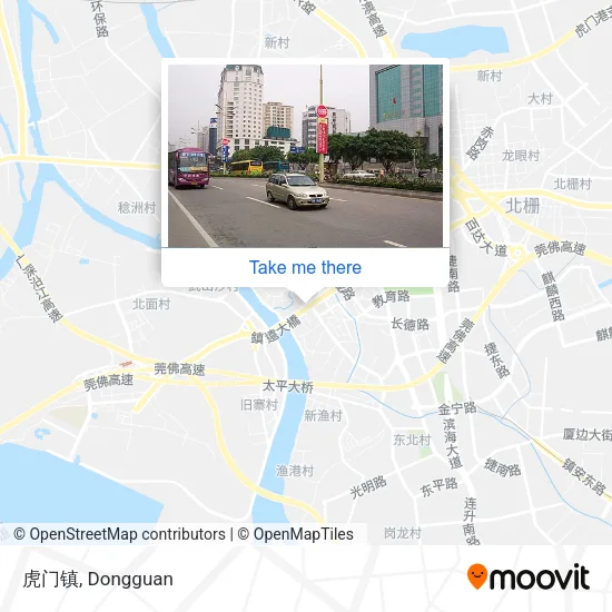 虎门镇 map