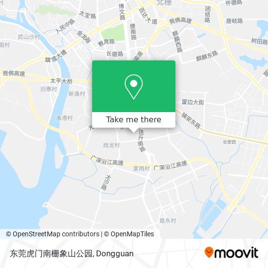 东莞虎门南栅象山公园 map