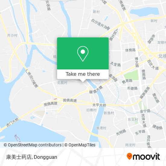 康美士药店 map