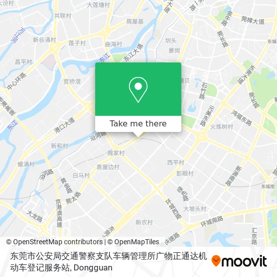 东莞市公安局交通警察支队车辆管理所广物正通达机动车登记服务站 map