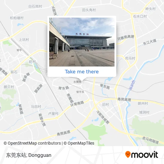 东莞东站 map