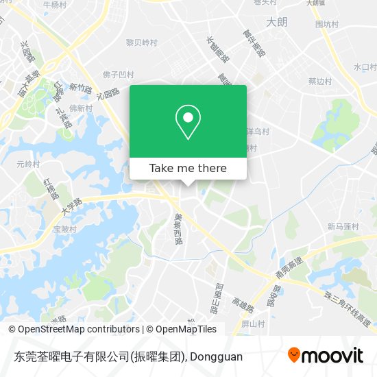东莞荃曜电子有限公司(振曜集团) map