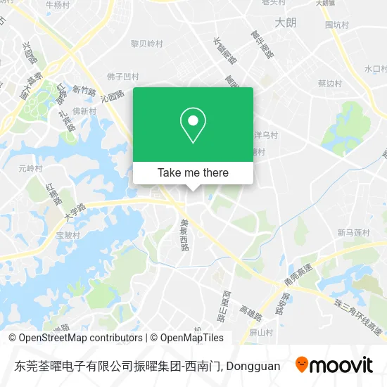 东莞荃曜电子有限公司振曜集团-西南门 map
