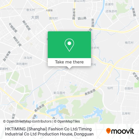 HKTIMING (Shanghai) Fashion Co Ltd / Timing Industrial Co Ltd Production House map