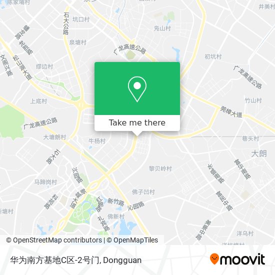 华为南方基地C区-2号门 map