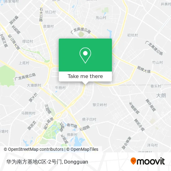 华为南方基地C区-2号门 map