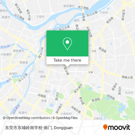 东莞市东城岭南学校-南门 map