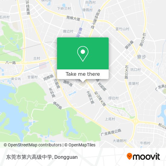 东莞市第六高级中学 map